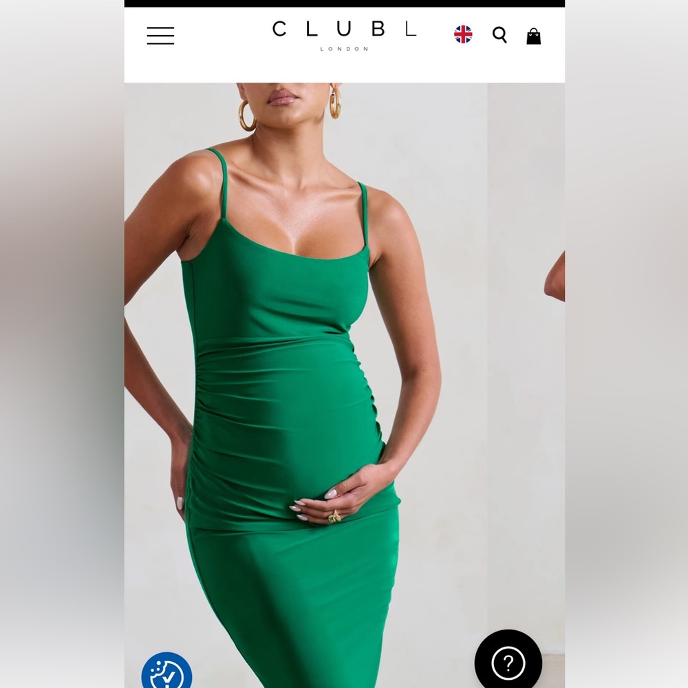 Club London Green Maternity Dress